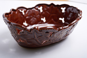 Fruit bowl on a white background