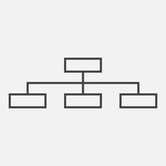 Structure simple flat icon. Vector illustration on white background.