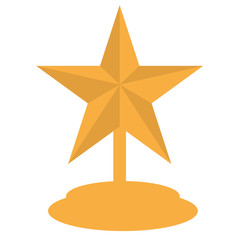 Isolated cinema award on a white background, Vector illustration