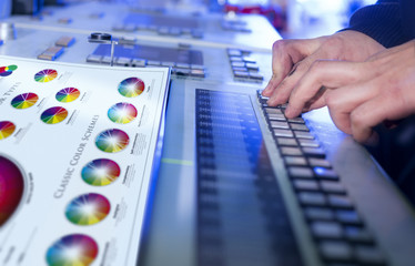 The process of offset printing and color correction
