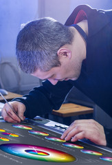 The process of offset printing and color correction