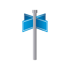 rectangle shape with metal multidirectional pointers vector illustration