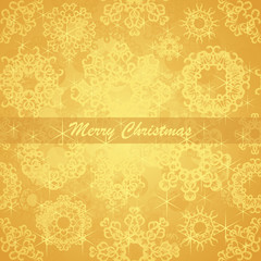 Christmas card with snowflakes. Christmas background