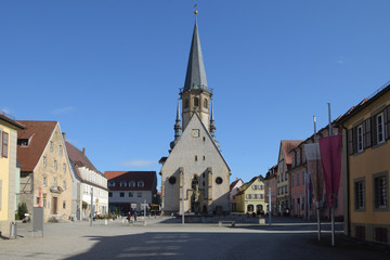 Fototapeta na wymiar Ansicht aus Weikersheim , Main-Tauber-Kreis