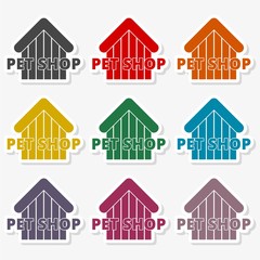 Pet shop icon vector - Illustration