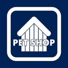 Pet shop icon vector - Illustration