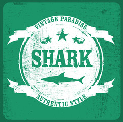 shark grunge shield