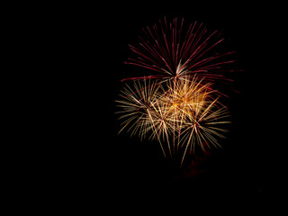 Fototapeta premium The fireworks display is celebrated in many festivals.