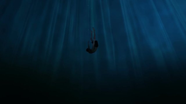 Sinking into the abyss.