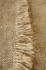 High detailed texture of a burlap material