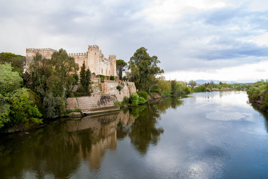 Castle of Malpica de Tajo (Toledo, Spain), on the banks of the Tajo River