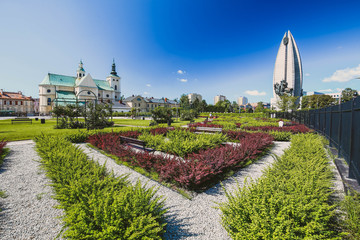Rzeszow / Public garden of the city center.