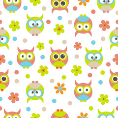 Vector seamless pattern on the theme of birds.