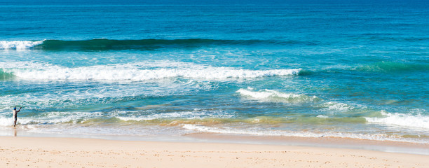 landscape of the Indian Ocean in Sri Lanka