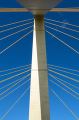 Bridge `Millenium` on the sky background, Kazan, Russia