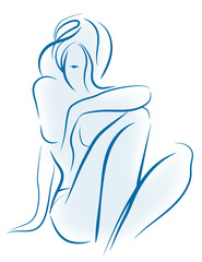 Donna silhouette, figura femminile, bellezza, prodotti di bellezza, igiene intima