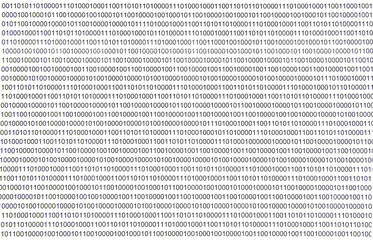 symbols of the binary code. black and white texture background