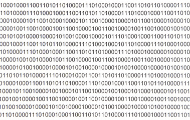 symbols of the binary code. black and white texture background