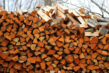 Feuerholz gestapelt Hintergrund