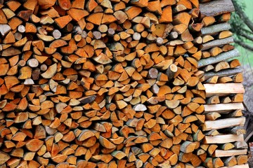 Feuerholz gestapelt Hintergrund