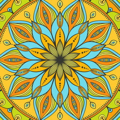 Mandala. Ethnic round ornament. Vector art