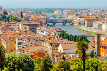 Fototapeta na wymiar Florence. Aerial view of the city.
