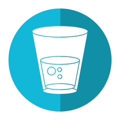 glass water fresh icon shadow vector illustration eps 10