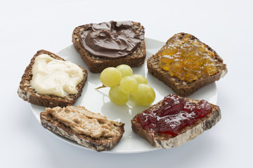 Sweet sandwiches for lunch
