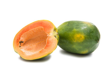 papaya fruit isolated