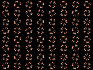 Texture with rendering abstract fractal orange pattern