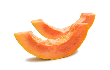 papaya fruit isolated