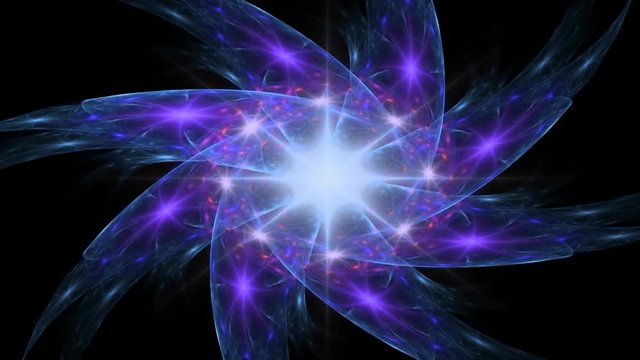 fractal radial pattern on the subject of science, technology and design