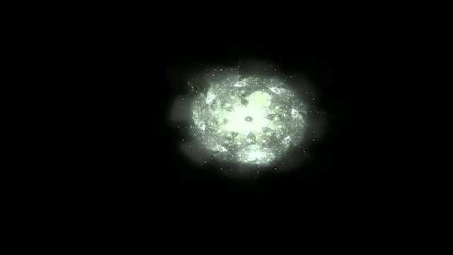fractal radial pattern on the subject of science, technology and design