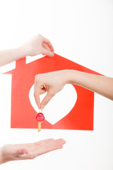 Obraz premium Two people exchanging symbols.