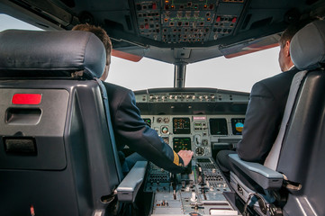 plane inside the cockpit