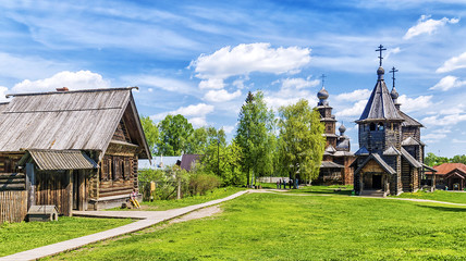 museum of wooden architecture in Suzdal, Russia
