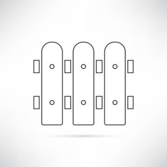 Fence Icon Outline