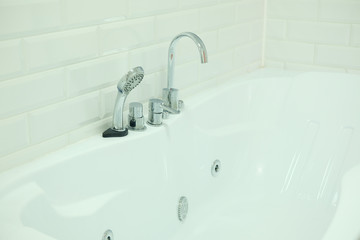 Fauset and shower close up