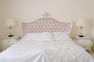 Interior of a hotel bedroom