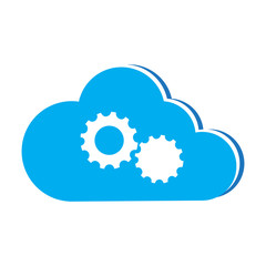 Abstract cloud computing graphic design, Vector illustration