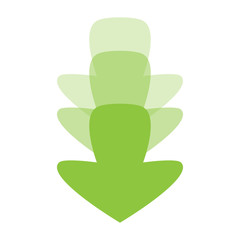 Isolated pair of arrows on a white background, Vector illustration