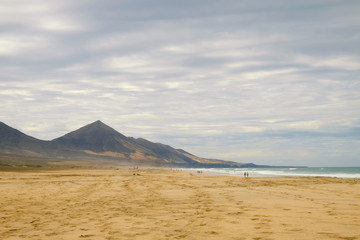 Fototapeta na wymiar Beach Cofete on Fuerteventura, Spain.