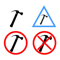 Hammer Icon with Variations