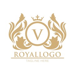 Royal logo design template - 138886900