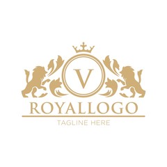 Royal logo design template - 138886909