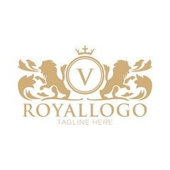 Royal logo design template - 138886915