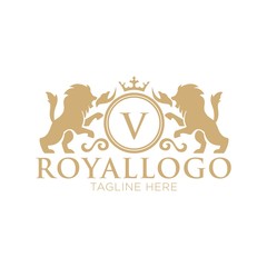 Royal logo design template - 138886948