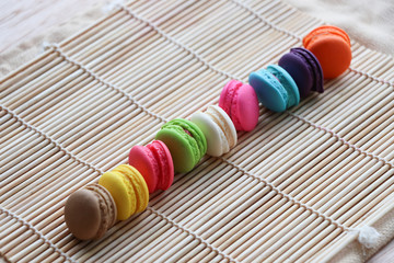 Mini Macarons colorful and delicious candy