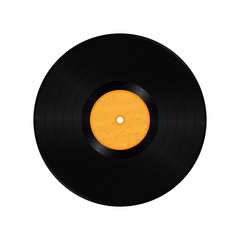 Blank Vinyl Record Long Play. Vector Illustration of Vinyl Record Long Play