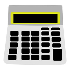 Isolated calculator icon on a white background, Vector illustration